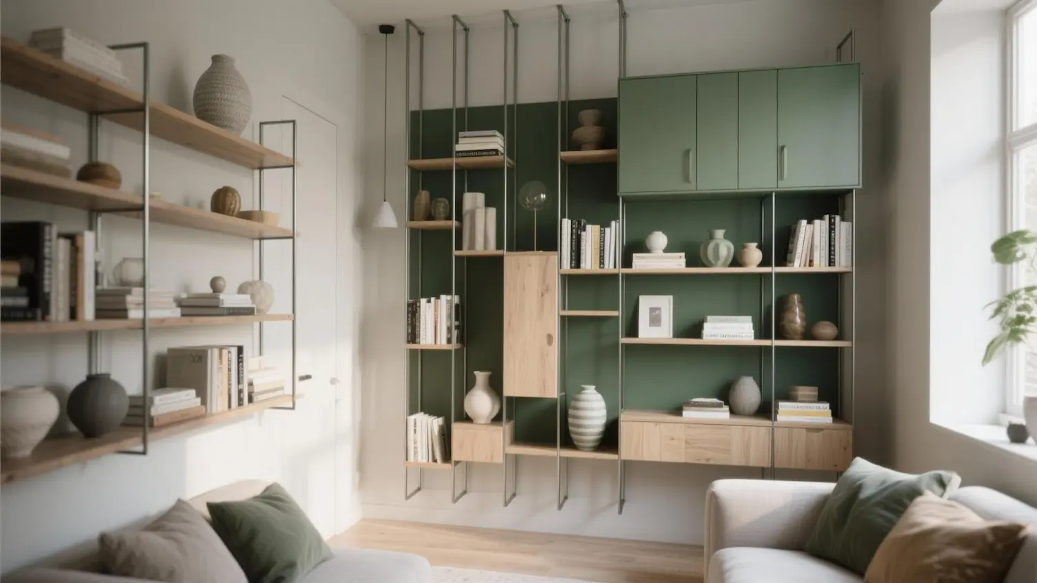 استفاده هوشمندانه از دیوارها جهت افزایش فضا - گروه معماری و مهندسی آس دیزاین